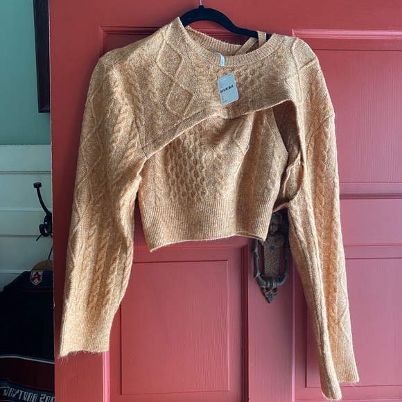 NWT orange free people mercury sweater set small - Picture 1 of 6
